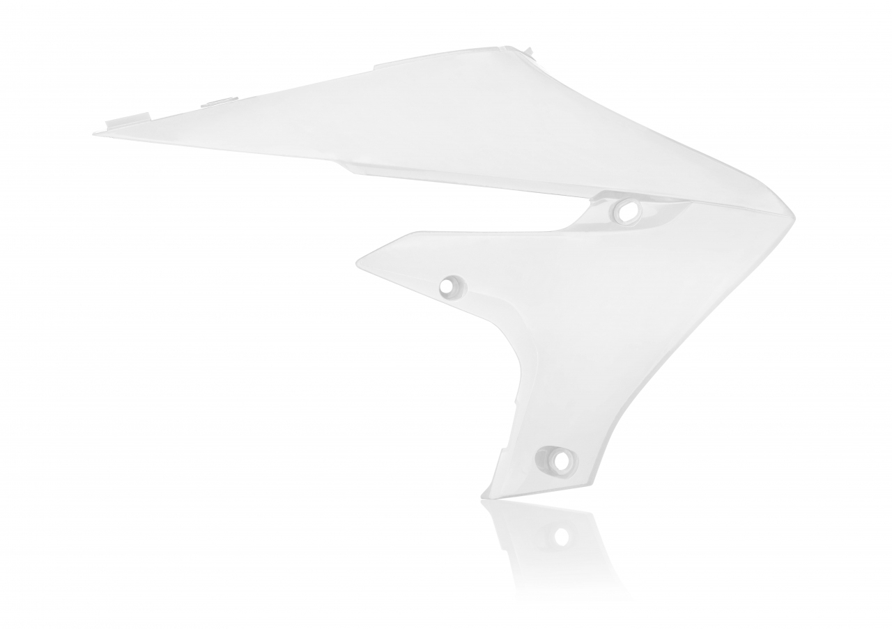 Radiator Shrouds - White - For 2018 Yamaha YZ450F - Click Image to Close