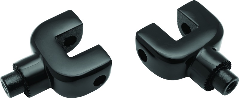 Splined Passenger Peg Adapter Indian Black - Click Image to Close