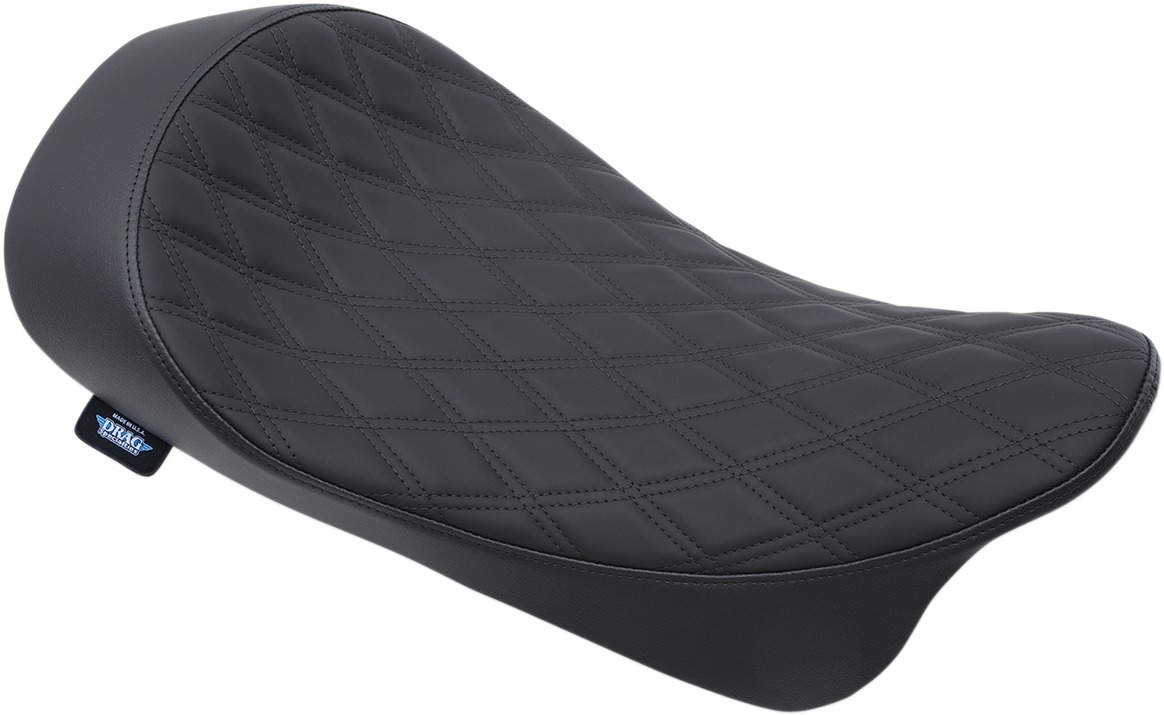 Low-Profile EZ-On Dbl-Diamond Solo Seat Backward - For 08-20 FLH FLT - Click Image to Close