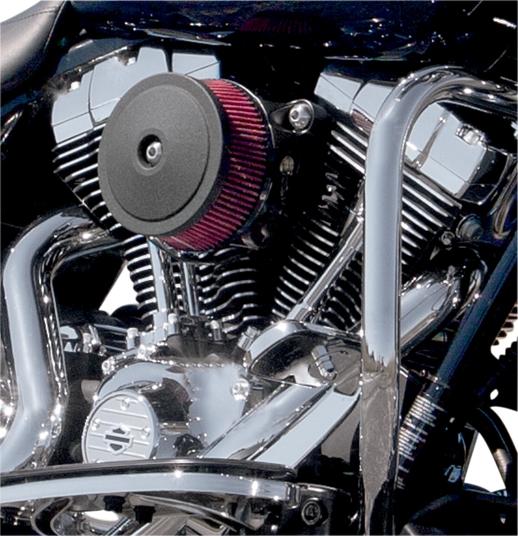 Stealth Air Cleaner Covers - Ac Cover Bobber-Domed Blk - Click Image to Close