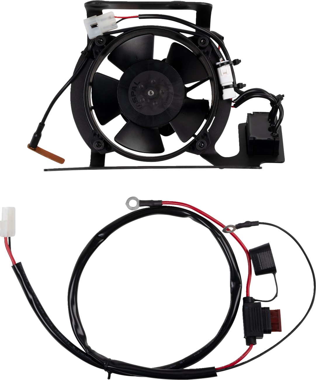 TTO Temperature Switching Radiator Fan Kit - For Most 16+ KTM - Click Image to Close