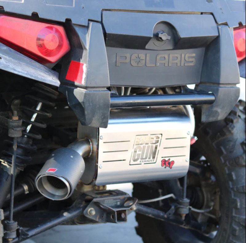 09-14 Polaris SPORTSMAN 550 XP/HO/EPS/EFI Explorer Series Slip On Exhaust - Click Image to Close