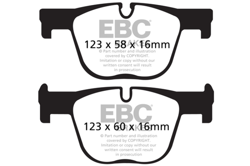 Redstuff Rear Brake Pads - For 12+ BMW 335 3.0 Turbo (F30) - Click Image to Close