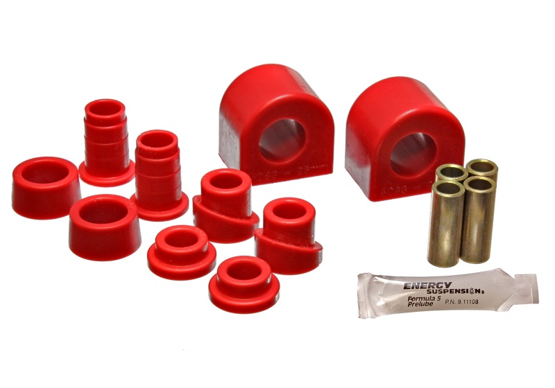 88-96 Chevy Corvette Red 24mm Front Sway Bar Bushing Set (End Links Inc) - Click Image to Close