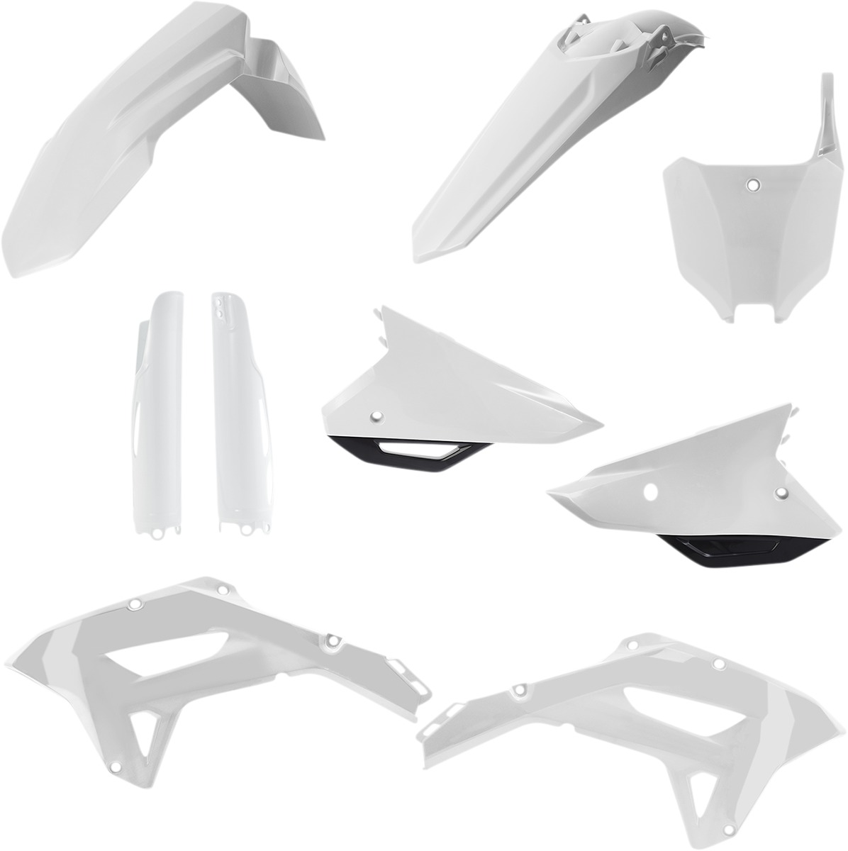 Full Plastic Kit - White/Black - for 21-23 Honda CRF250RX/450RX - Click Image to Close