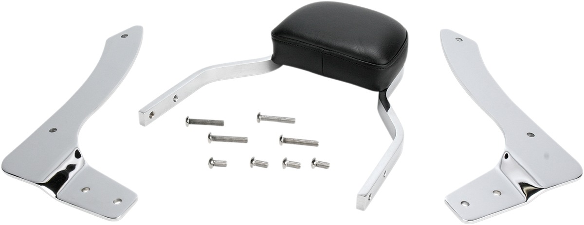 Mini Square 11" Sissy Bar Chrome - For 98-10 Yamaha XVS650 V-Star Classic - Click Image to Close