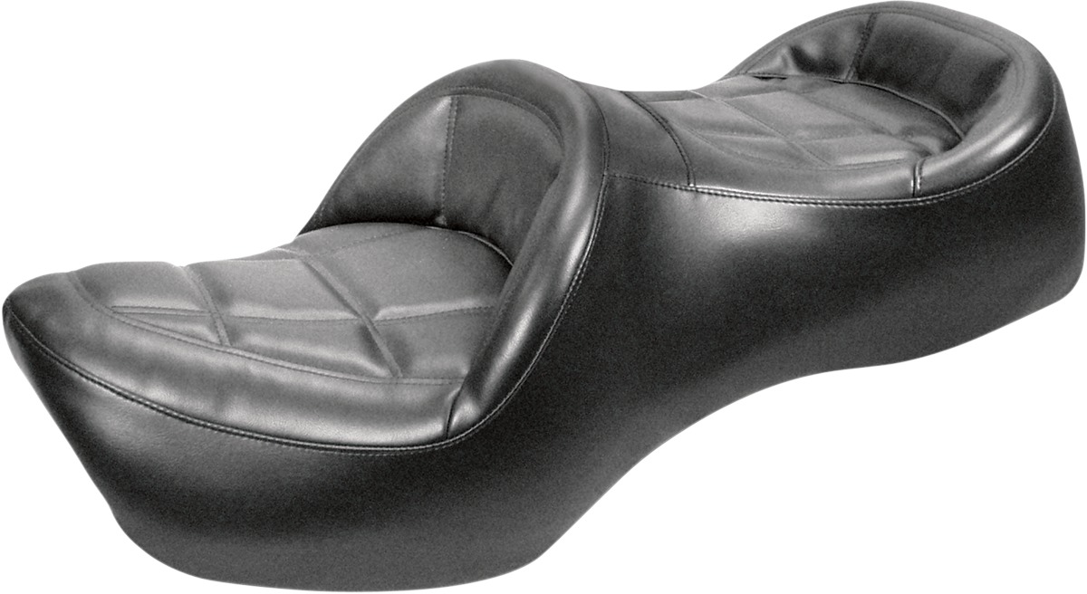 Road Sofa Plain 2-Up Seat Black Gel - For 84-86 Honda GL1200 Gold Wing - Click Image to Close