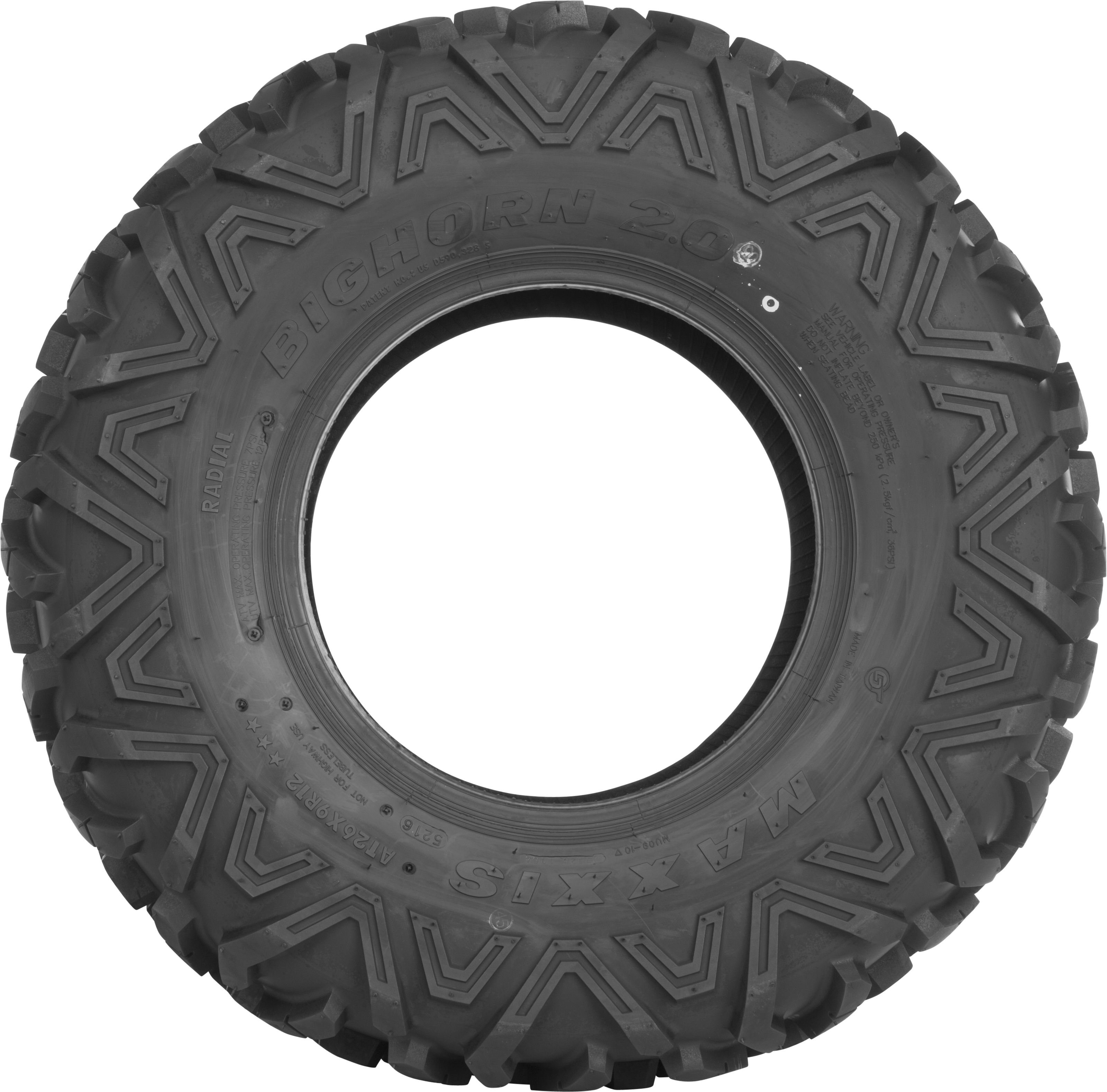 Bighorn 2.0 MU09 25x8R12 6-Ply Radial ATV/UTV Tire - Click Image to Close