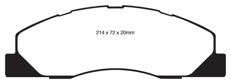 Greenstuff Front Brake Pads - For 09-11 Dodge Ram 2500 Pick-up 5.7 2WD/4WD - Click Image to Close