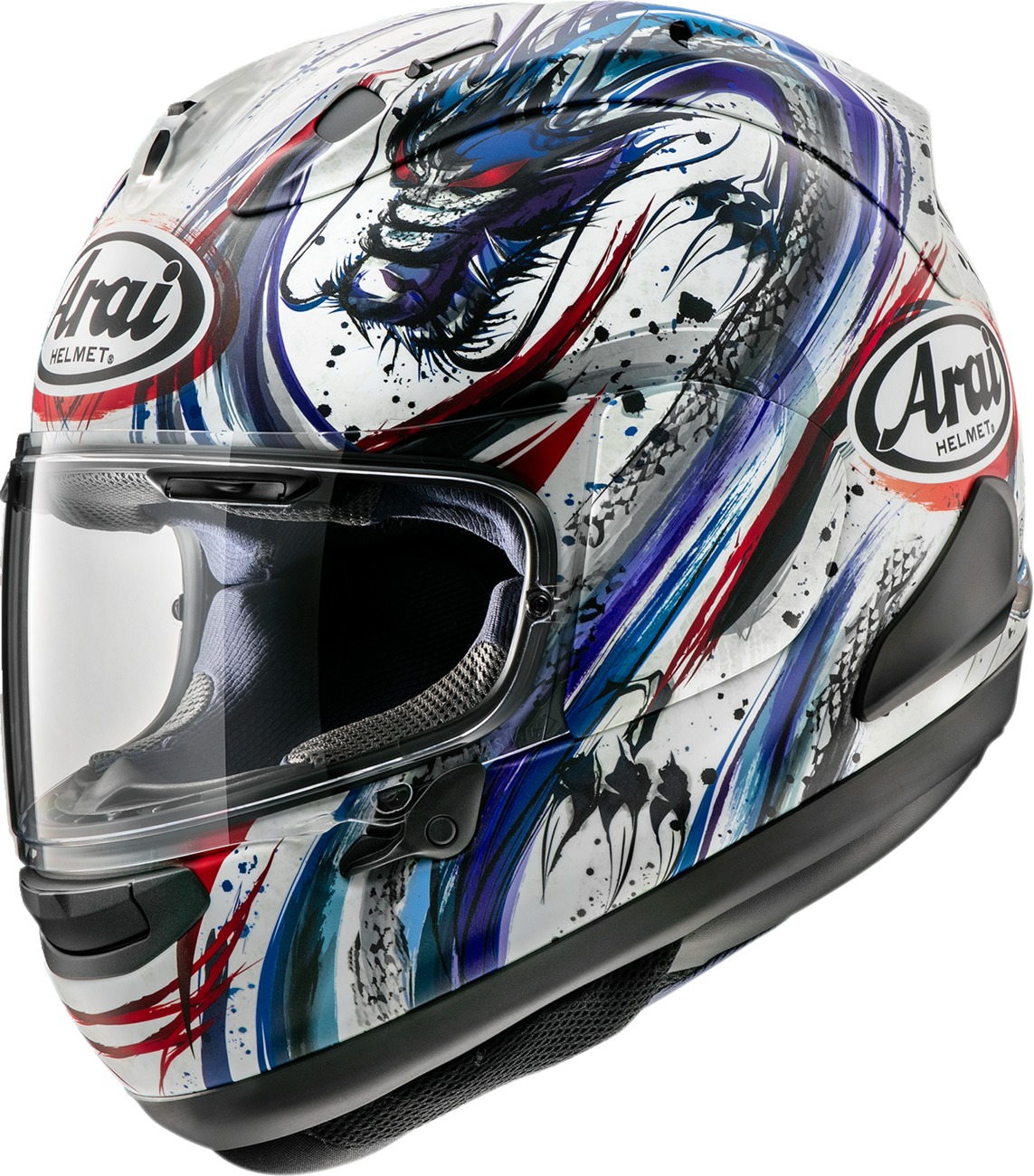 Arai Corsair-X Kiyonari Trico Helmet XL - Full-face helmet with Kiyonari graphic. - Click Image to Close