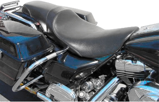 Weekday 2-Up Seat Low&Back - For 97-07 Harley-Davidson FLHR RoadKing - Click Image to Close