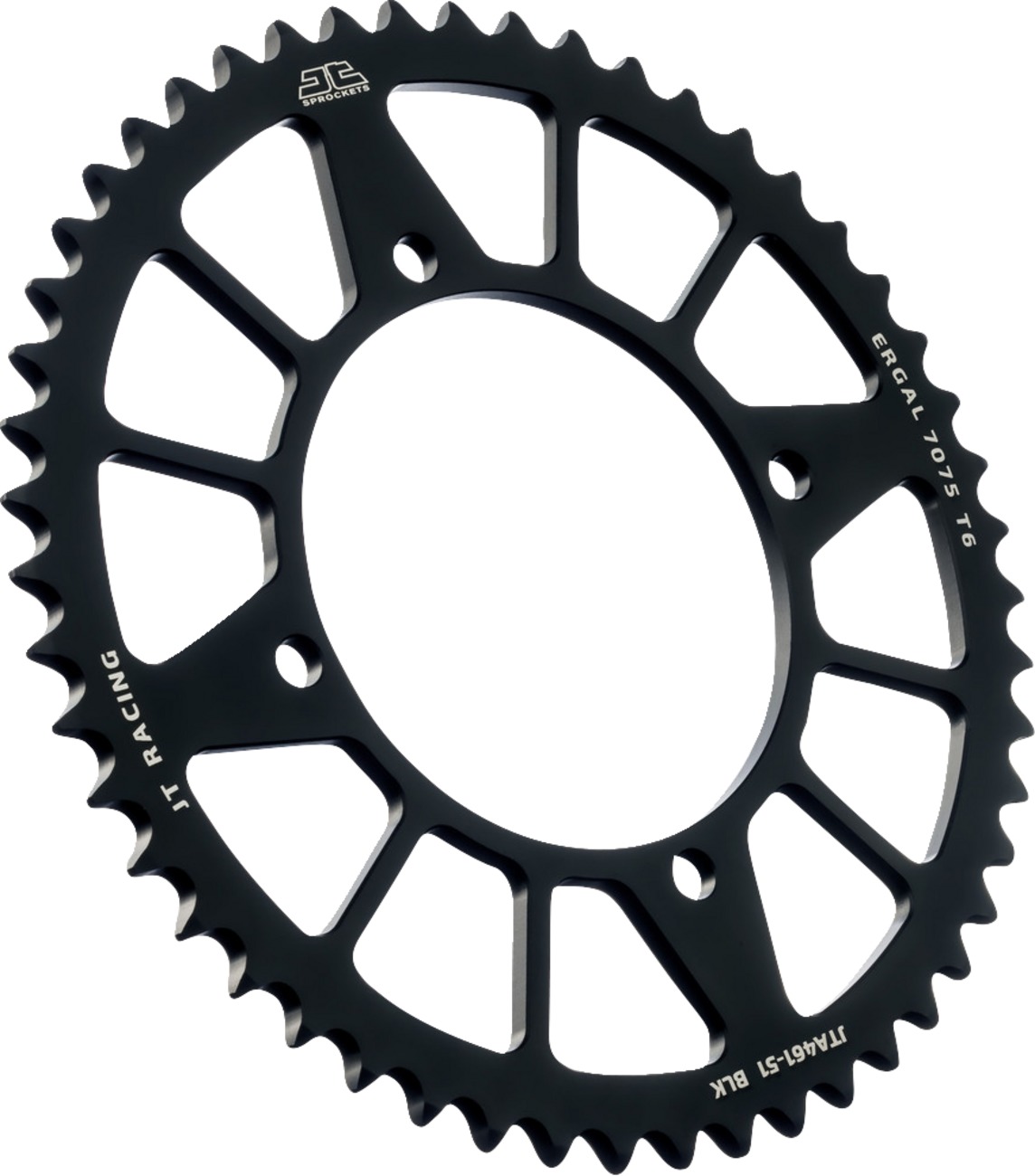 Black Aluminum Rear Sprocket - 51 Teeth 420 Pitch - Click Image to Close