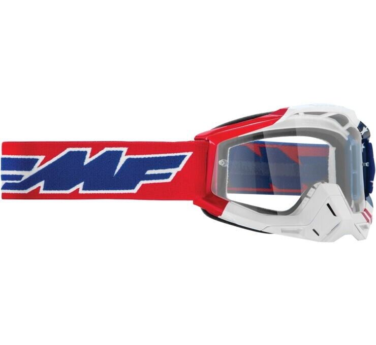 FMF Powerbomb US of A Clear Lens Goggles - Click Image to Close