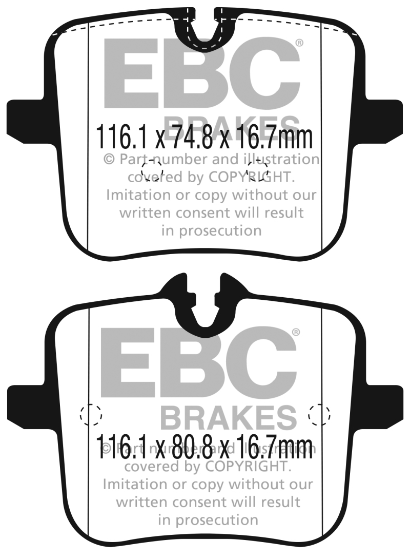 Redstuff Rear Brake Pads - For 2018+ BMW M5 4.4TT (F90) - Click Image to Close