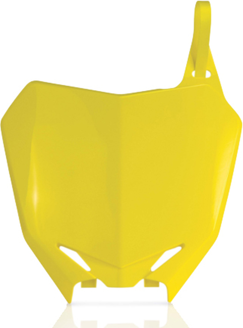 Front Number Plate - Yellow - For 10-18 Suzuki RMZ250 08-17 RMZ450 - Click Image to Close