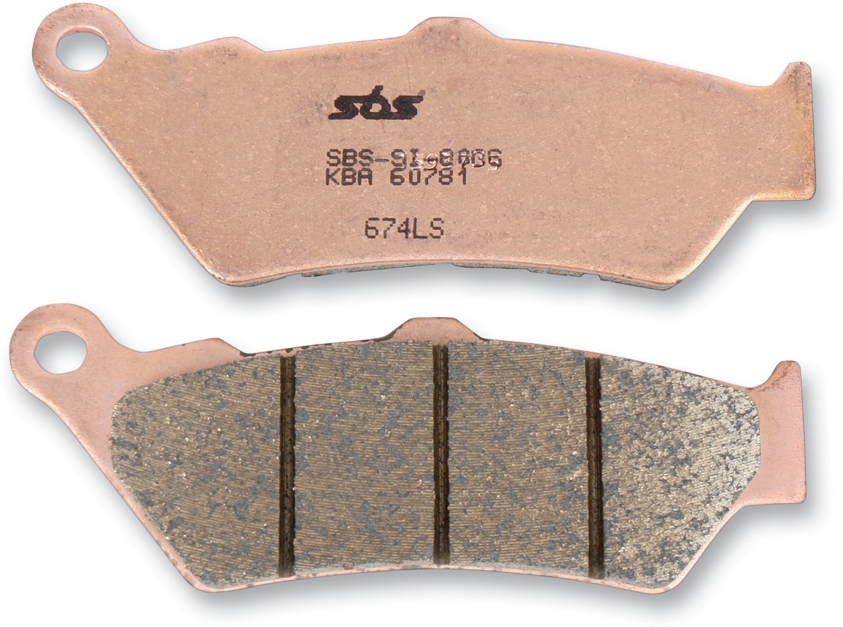 Sintered Brake Pads - 674Ls Sint Brake Pads Sbs - Click Image to Close