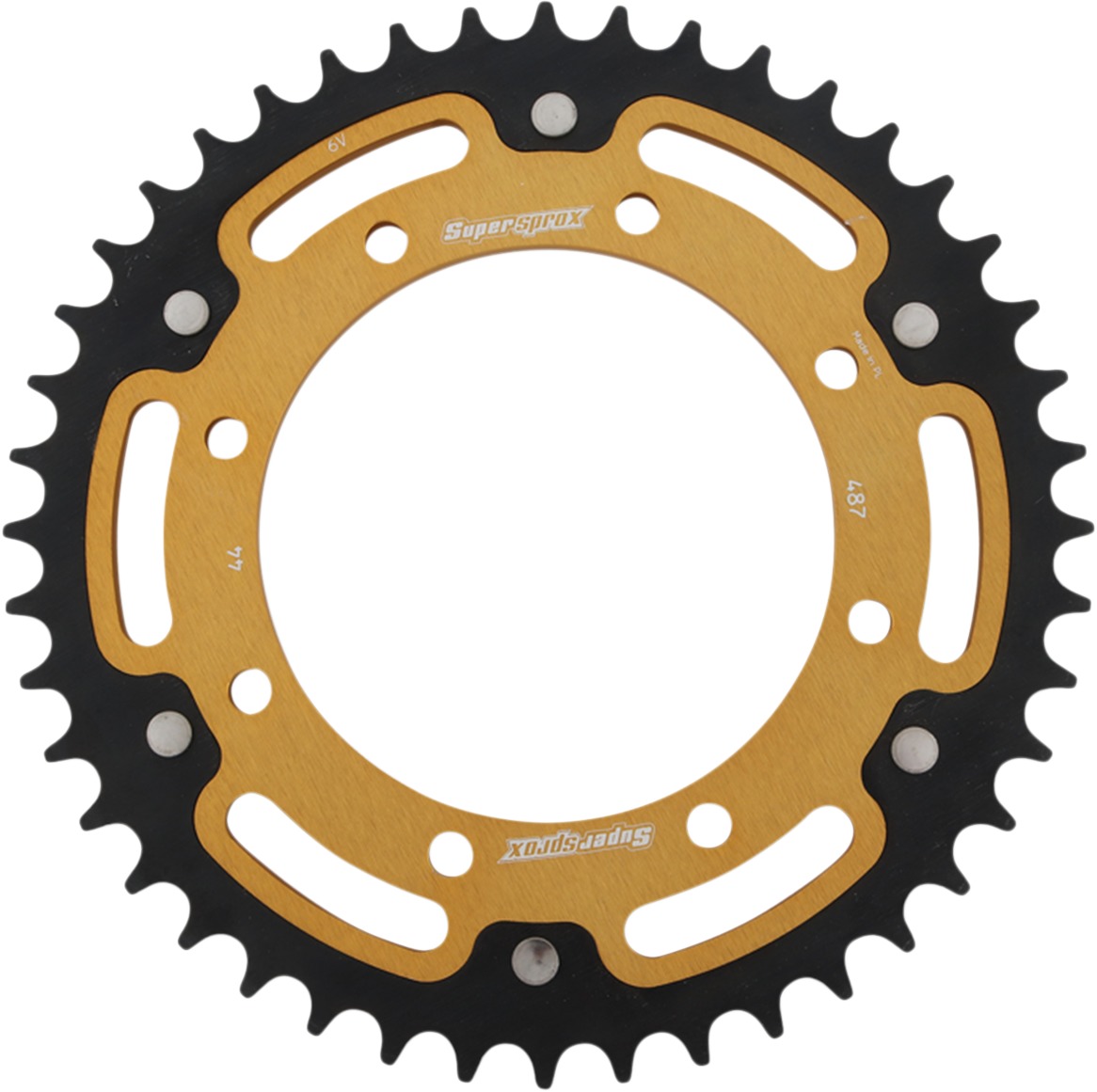 44T Sprocket Gold - Click Image to Close