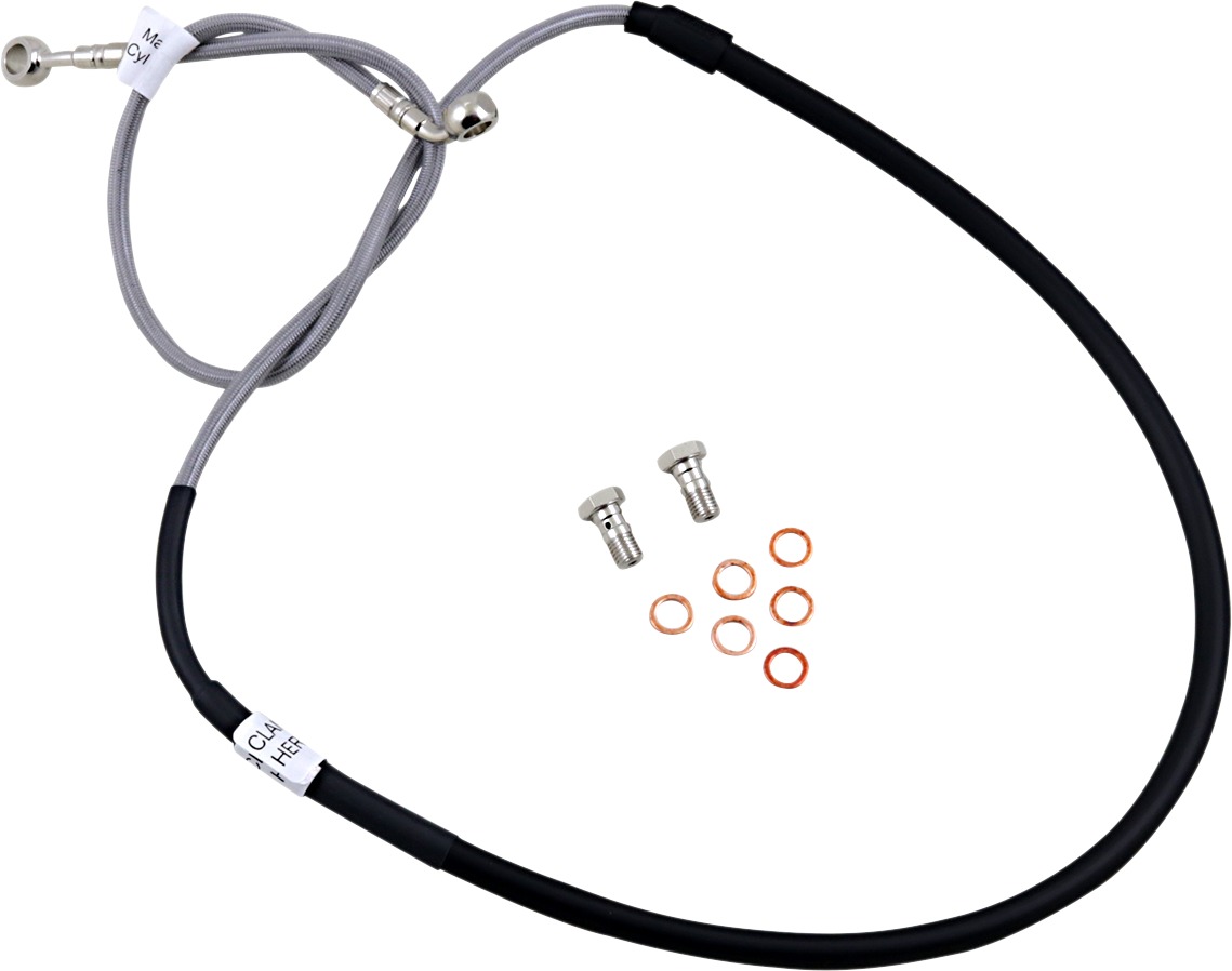 Stainless Steel Front Brake Line Kit - For 19-25 Honda CRF450L & CRF450RL - Click Image to Close