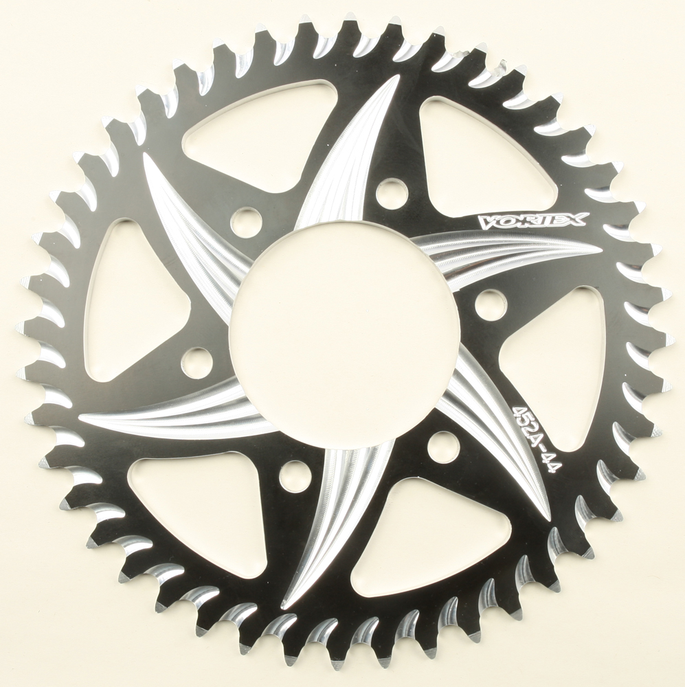 CAT5 Rear Aluminum Sprocket Black 44T 520 - For 90-14 Kawasaki 600-1000 - Click Image to Close