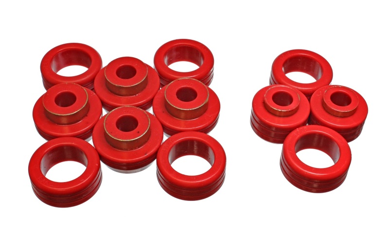 87-96 Dodge Dakota 2WD Red Body (Cab) Mount Set - Click Image to Close