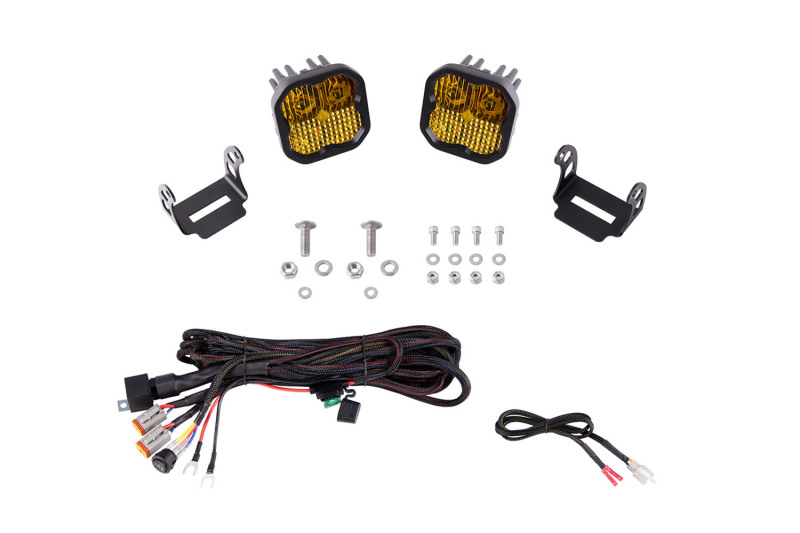 21-22 Ford F-150 SS3 Stage Series Backlit Ditch Light Kit - Pro White Combo - Click Image to Close