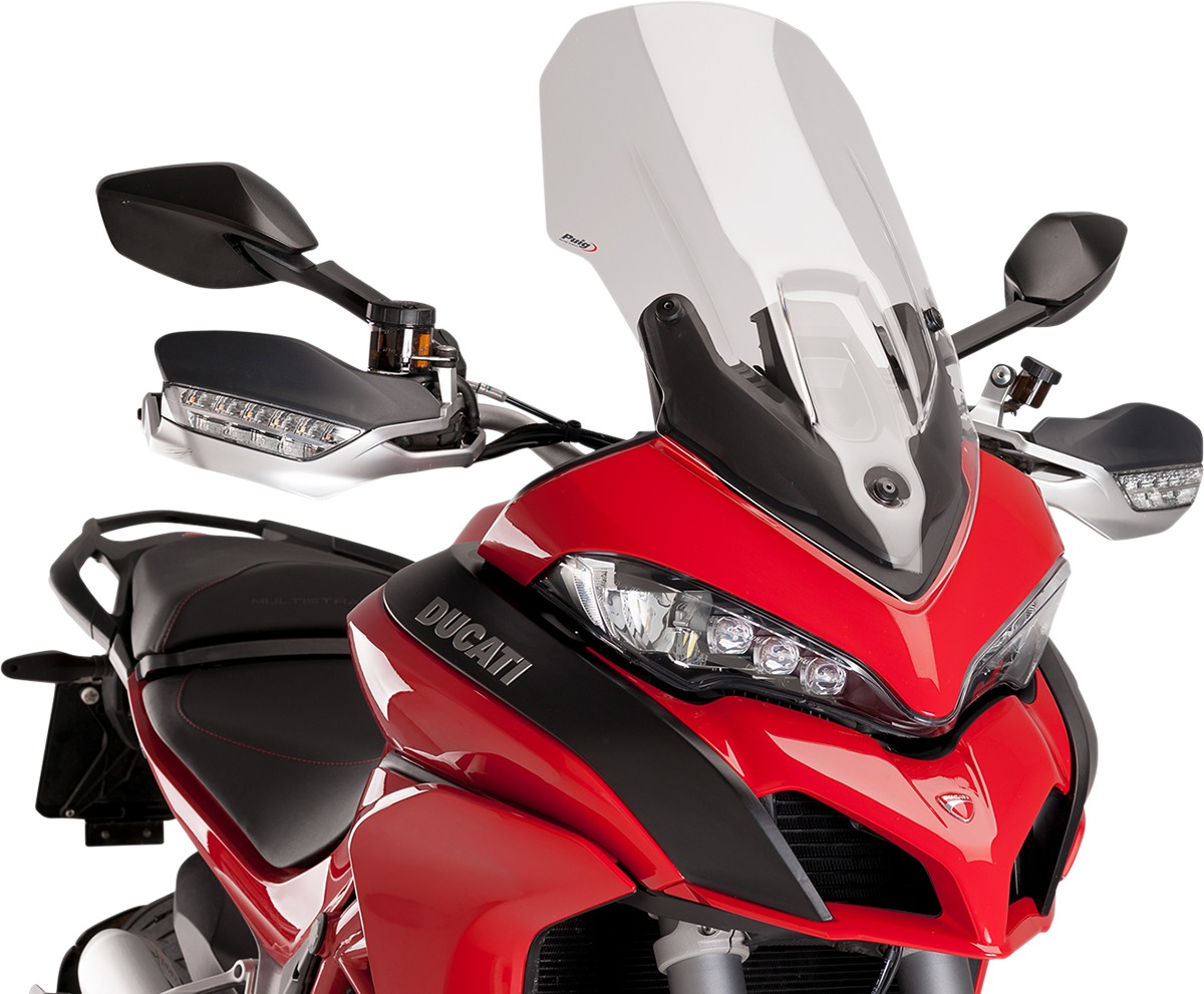 Clear Touring Windscreen - For 15-19 Ducati Multistrada - Click Image to Close