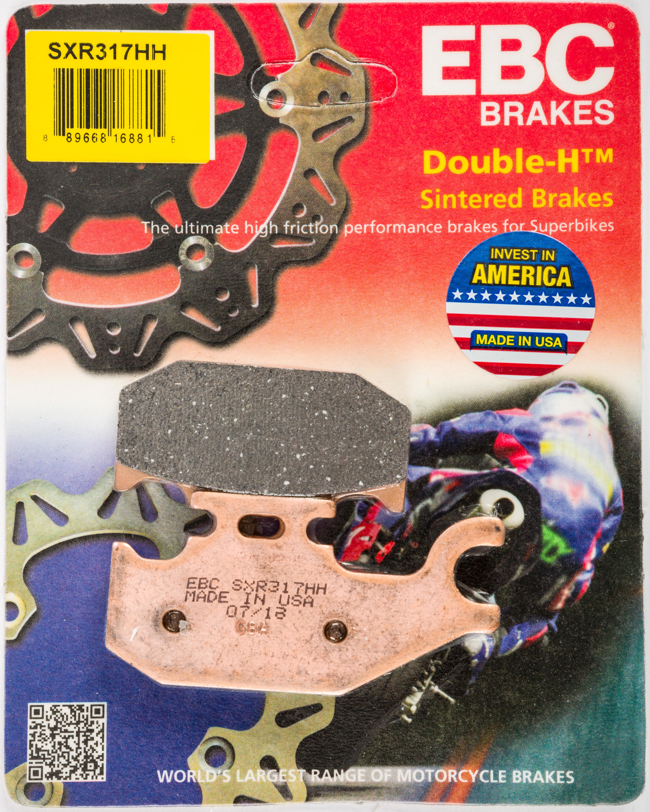 Rear SXRHH Series Race Formula Sintered Brake Pads - Click Image to Close