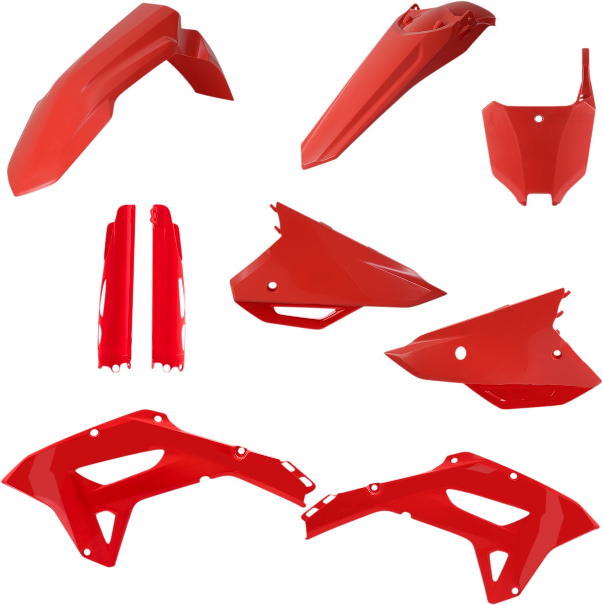 Full Plastic Kit - Red - for 21-23 Honda CRF250RX/450RX - Click Image to Close