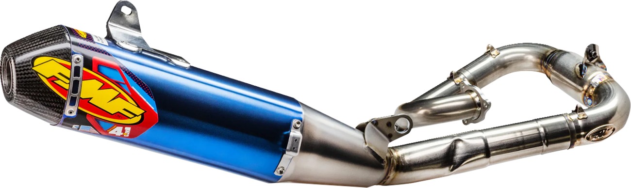 Blue Titanium Factory 4.1 RCT Full Exhaust w/ MegaBomb - For 23-25 YZ450F & 24-25 WR450F - Click Image to Close