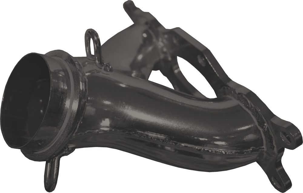 Snowmobile Exhaust Y-Pipe - For 11-15 Polaris 800 Pro RMK, Assault - Click Image to Close