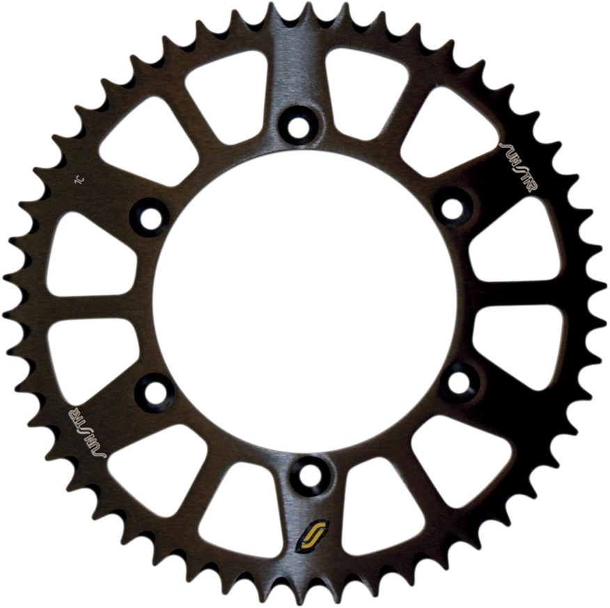 Works Triplestar Aluminum Rear Sprocket 48T - Black - For 83-20 Yam Hon - Click Image to Close