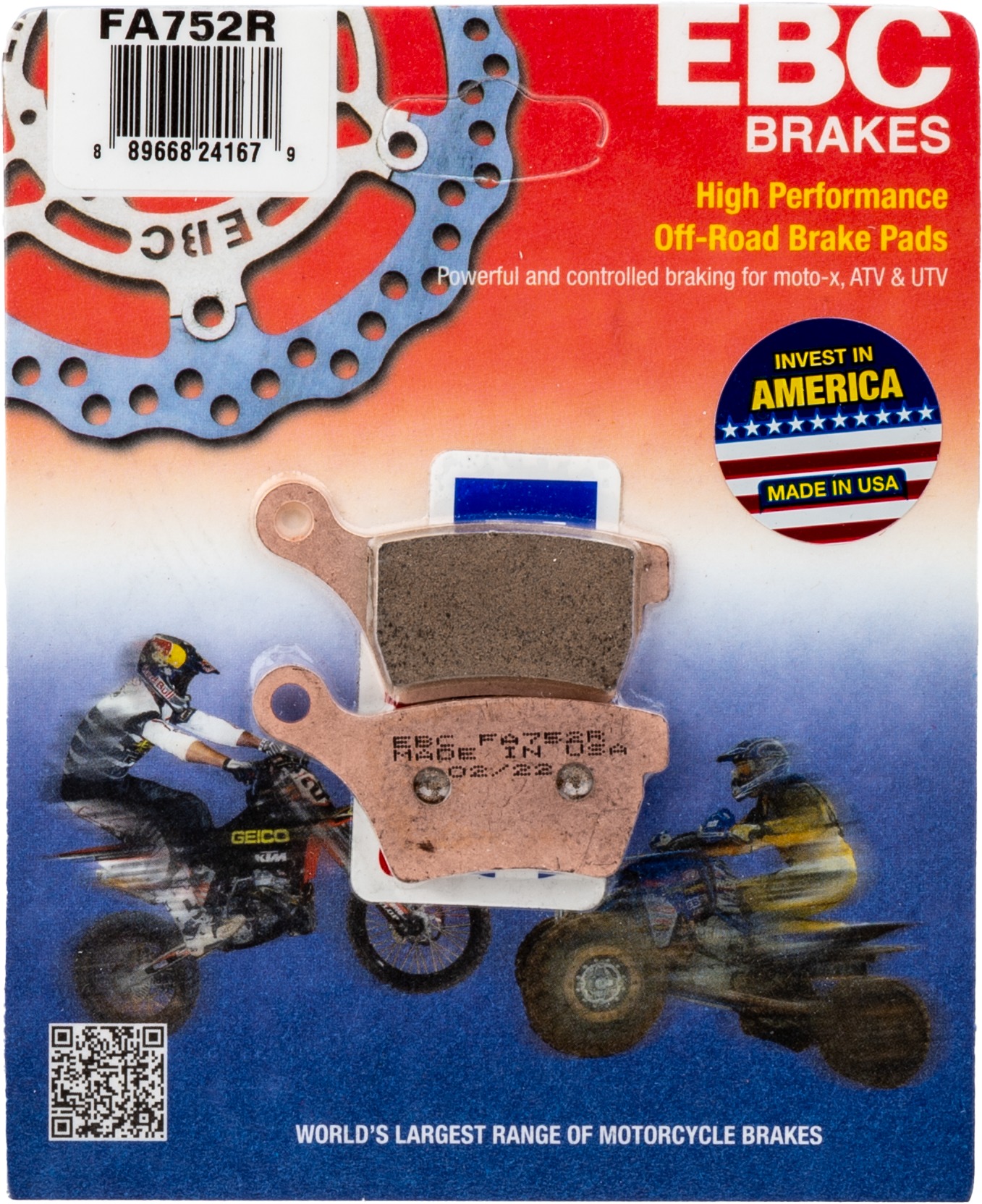 18-21 Cobra Moto CX 50 FWE FWE Front Left Sintered HH/R Brake Pads - Click Image to Close