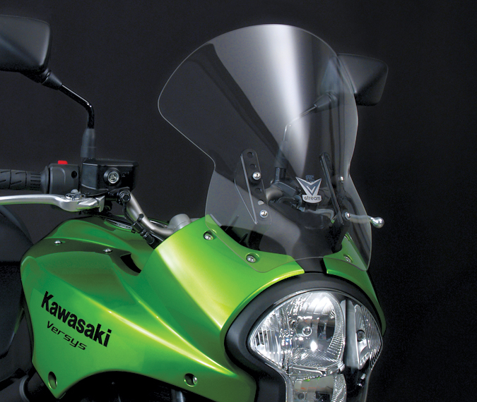 V-Stream Windscreen Clear - For 08-09 Kawasaki KLE650 Versys - Click Image to Close