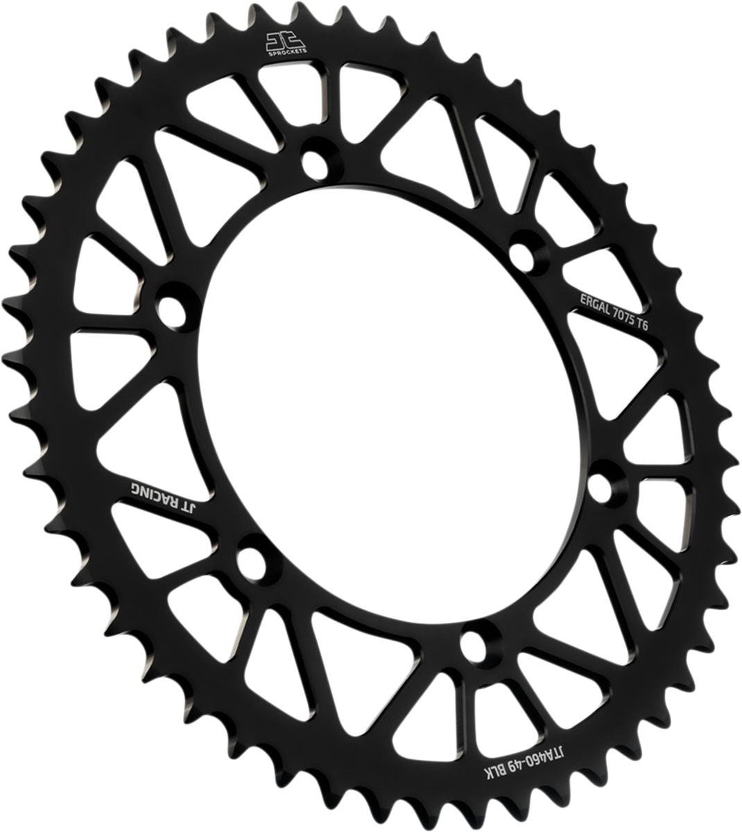 Black Aluminum Rear Sprocket - 49 Teeth 520 Pitch - Click Image to Close