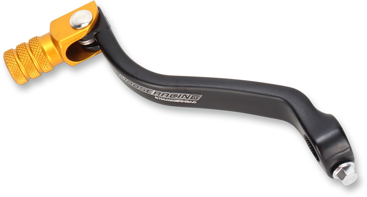 Anodized Forged Folding Shift Lever Black/Gold - For 08-19 Suzuki RMZ450 - Click Image to Close