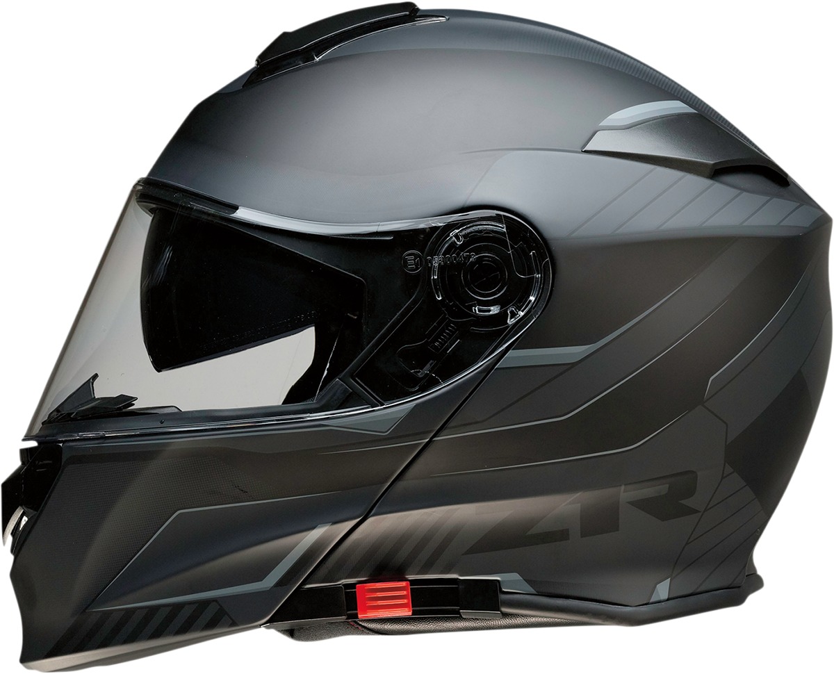 Z1R Solaris Modular Scythe Helmet XL Black/Gray - Modular helmet with sun visor and vents - Click Image to Close