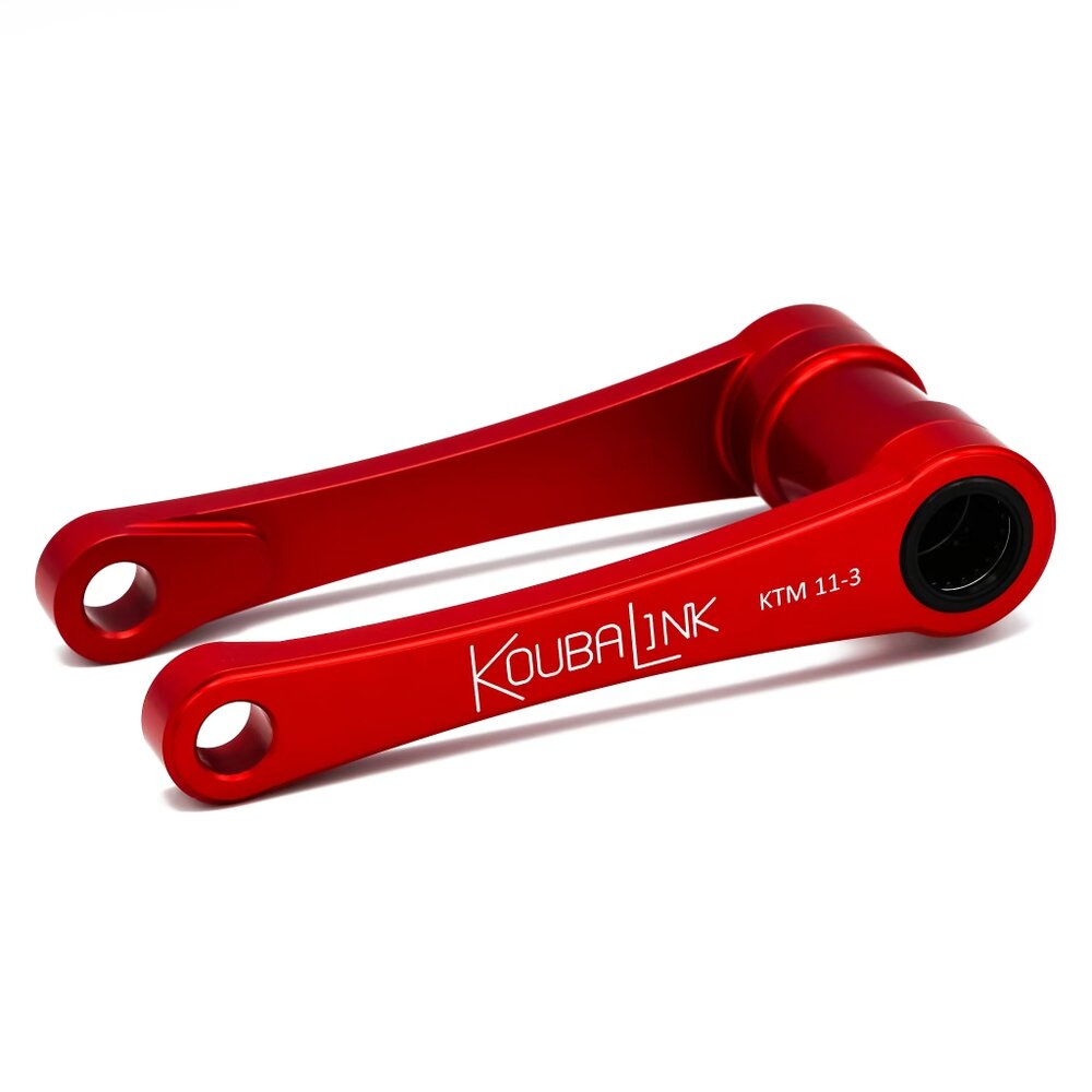 Red 1" Lowering Link - Lowers Rear Suspension 1 Inch - For 2016+ 125-450 KTM, Husqvarna, & GasGas w/ Linkage - Click Image to Close