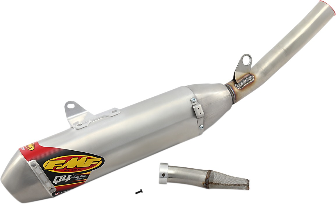 Q4 Hex Slip On Exhaust Muffler Slash-Cut - For 19-20 Yamaha YZ250F - Click Image to Close