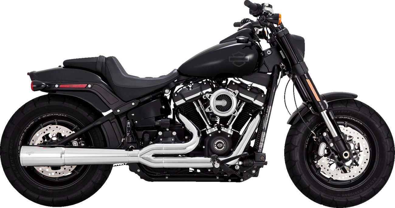 Vance & Hines HD Softail 18-22 Pro Pipe Chrome PCX Full System Exhaust - Click Image to Close