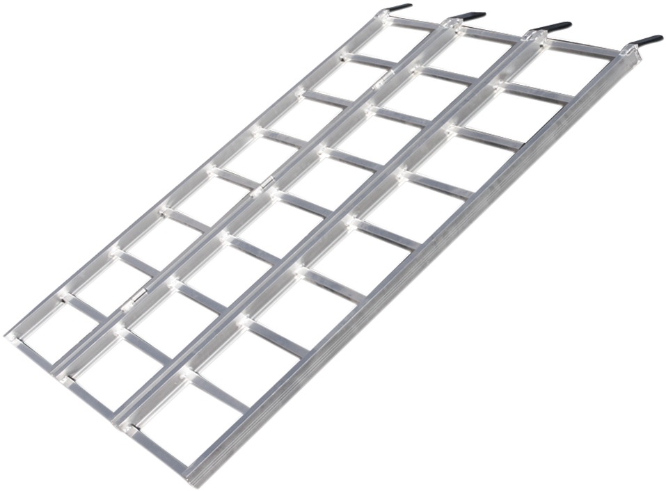 Tri Fold Loading Ramp - 50x69 - 69" Long, 50" Wide, Folds to 17.5" - 1750 Lbs capacity, weighs only 28 lbs. - Click Image to Close