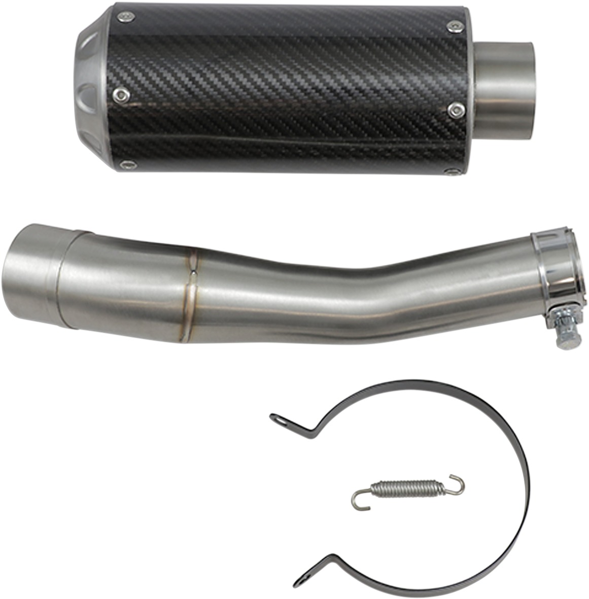 MGP 2 Growler Carbon Fiber Slip On Exhaust - For Honda CB & CBR 300 & 500 - Click Image to Close