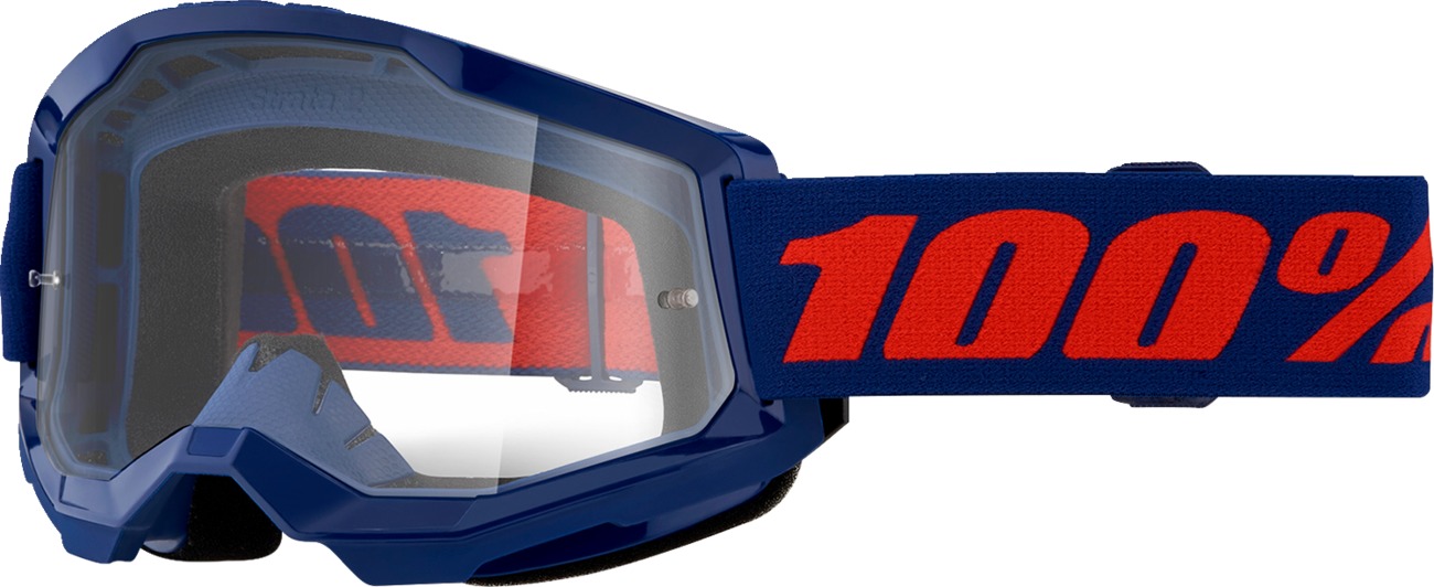 Strata 2 Navy Goggles - Clear Lens - Click Image to Close