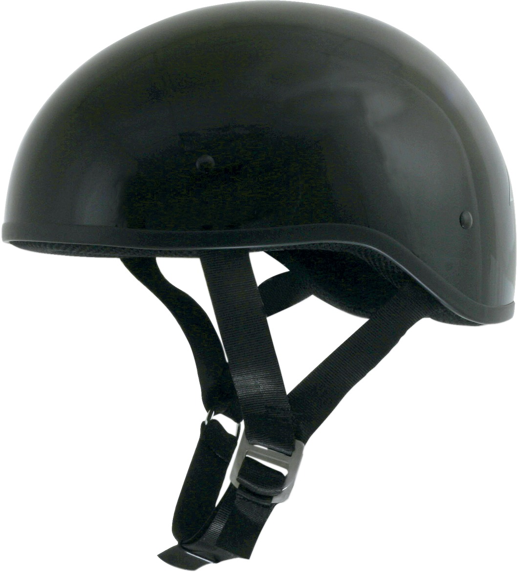 FX-200 Slick Street Half Helmet Gloss Black Small - Click Image to Close