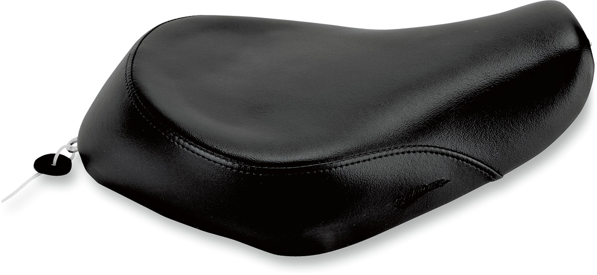 Wide Renegade Plain Solo Seat Black Gel Low - For 04-20 Harley XL XR - Click Image to Close