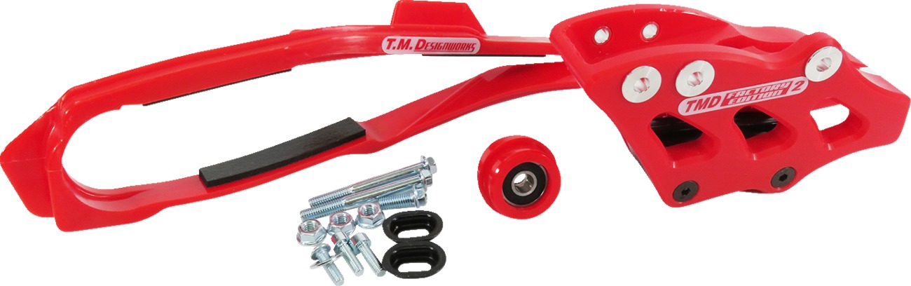 Dirt Cross Multi-Purpose Slide-n-Guide Kit FE #2 Red - for 21-23 Honda CRF450R/RX/RWE 22-23 Honda CRF250R/RX - Click Image to Close