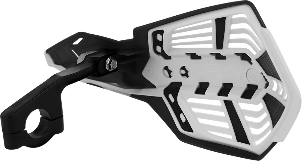 X-Future Handguards - Black & White - w/ Universal Bar Mount Kit - Click Image to Close