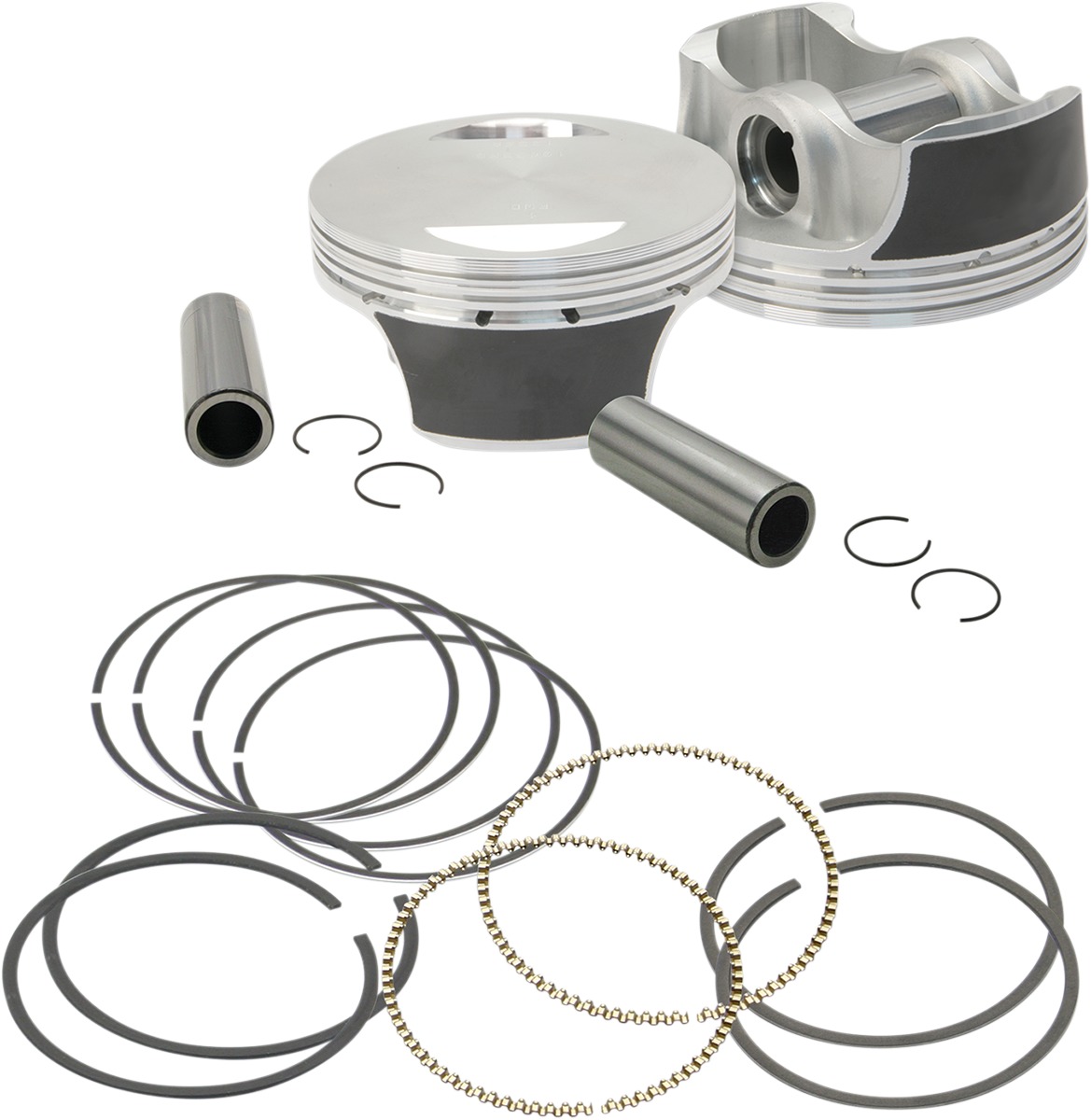 Forged Piston Sets for S&S Engines - Piston Set 3.927" Std Domed - Click Image to Close