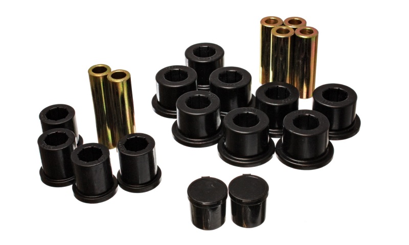 Energy Suspension Rear Spring Bushing Set - Black - Click Image to Close