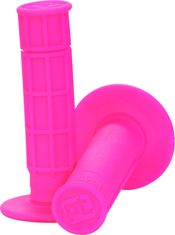 ProTaper 1/2 Waffle Grips - Neon Pink - Click Image to Close