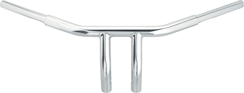 Chubby Pullback Drag Handlebar 6" Chrome w/Builtin Pullback Risers - Click Image to Close